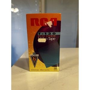 Vintage RCA T-130  HI-FI Stereo 6 1/2 Hour Video Tape Blank VHS Tape Sealed